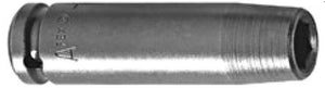 Steckschlüsseleinsatz mit 1/2" Vierkant-Antrieb, metrisch - Sechskant, lang - ES 22,2mm AS 23,8mm