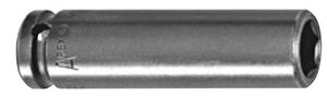 Steckschlüsseleinsatz mit 1/2" Vierkant-Antrieb, metrisch - Sechskant, extra lang - ES 25,4mm AS 25,4mm