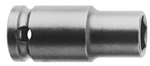 Steckschlüsseleinsatz mit 1/2" Vierkant-Antrieb, metrisch - Sechskant, dünnwandig - ES 28,6mm AS 28,6mm