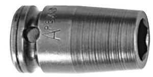 Steckschlüsseleinsatz mit 1/4" Vierkant-Antrieb, SAE - Doppelsechskant - GL 7/8" ES 5/16" AS 1/2"