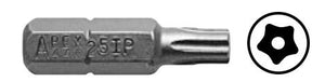 Torx-Bits - 1/4" Sechskant-Einsatz-Bits – Tamper Resistant - 20IPR GL 1"