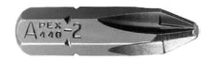 Kreuzschlitz-Bits - 1/4" Sechskant-Einsatz-Bits - 1 GL 1 1/2"