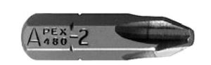 Kreuzschlitz-Bits - 5/16" Sechskant-Einsatz-Bits - 4 GL 1 1/2"