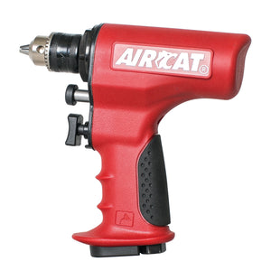 AIRCAT 1/2" Capacity Keyed Pistol Grip Vibration Reduced Drill - Chuck and Key