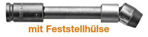 Universalgelenk mit 3/8" Antrieb, SAE - Verlängerung - 6-Punkt mit Feststellhülse - ES 13/16"