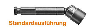 Universalgelenk mit 7/16" Außensechskant, SAE - Mit Feststellhülse, metrisch - ES 15,1mm