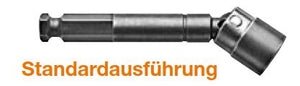 Universalgelenk mit 1/4" Außensechskant, SAE - Mit Feststellhülse, metrisch - ES 11,1mm