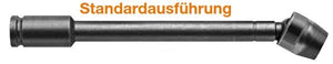 Universalgelenk mit 1/2" Vierkant-Antrieb, metrisch - Verlängerung - Sechskant mit Feststellhülse - ES 19,8mm