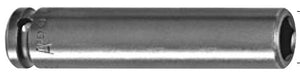 Steckschlüsseleinsatz mit 1/2" Vierkant-Antrieb, metrisch - magnetisch, extra lang (fixierter Magnet) - ES 22,2mm AS 23,8mm