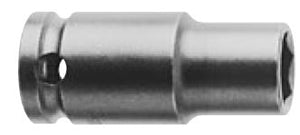 Steckschlüsseleinsatz mit 1/2" Vierkant-Antrieb, metrisch - magnetisch, dünnwandig (fixierter Magnet) - ES 20,6mm AS 23,8mm