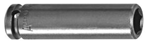 Steckschlüsseleinsatz mit 3/8" Vierkant-Antrieb, SAE - magnetisch, lang und extra lang (gefederter Magnet) - GL 2" ES 11/16" AS 3/4"