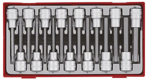 Set mit 1/2" langen Sechskant- & TX-Bit-Steckschlüsseln, TT1, 15 Teile