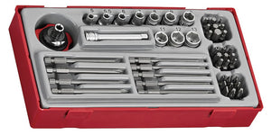 1/4"-Steckschlüssel- & Bits-Set, TT1, 48 Teile