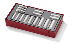 3/8"-Steckschlüssel-Set, 12-Kant, TT1, 16 Teile