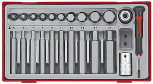 1/2"-Sechskantbit-Steckschlüssel-Set, TT1, 23 Teile