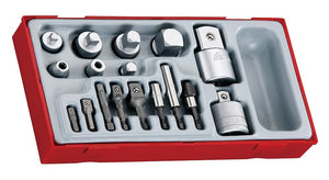 Steckschlüssel-Adapter-Set, TT1, 17 Teile