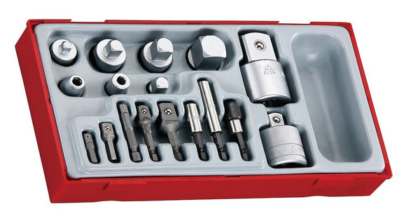 Steckschlüssel-Adapter-Set, TT1, 17 Teile