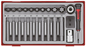 1/2"-TX-Bit-Steckschlüssel-Set, TT1, 23 Teile