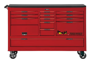 67"-PRO-Beast-Schrank, 13 Schubladen, rot