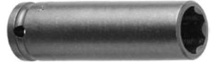 Steckschlüsseleinsatz mit 1/2" Vierkant-Antrieb, metrisch - Surface-Drive, extra lang - ES 22,2mm AS 23,8mm