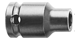 Steckschlüsseleinsatz mit 3/8" Vierkant-Antrieb, metrisch - Surface-Drive, dünnwandig - ES 25,4mm AS 25,4mm