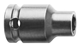 Steckschlüsseleinsatz mit 1/2" Vierkant-Antrieb, metrisch - Surface-Drive, dünnwandig - ES 16,7mm AS 23,8mm