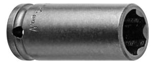 Steckschlüsseleinsatz mit 1/4" Vierkant-Antrieb, metrisch - Surface-Drive, Standardlänge und lang - ES 15,9mm AS 15,9mm