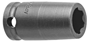 Steckschlüsseleinsatz mit 3/8" Vierkant-Antrieb, metrisch - Surface-Drive, kurz und Standardlänge - ES 12,7mm AS 19,1mm